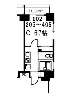【間取り】 | スカイコート月島