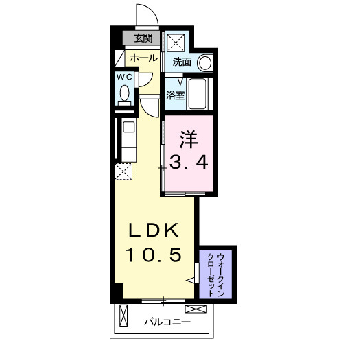 カーサ　ベレタの間取り|間取り
