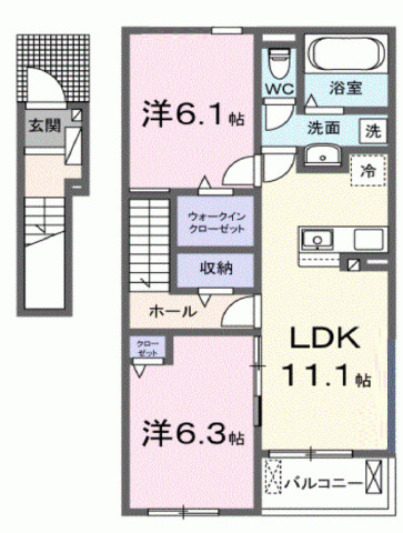 【間取り】 | アルディエンテ栄町