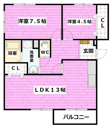 マンション久保1号の間取り