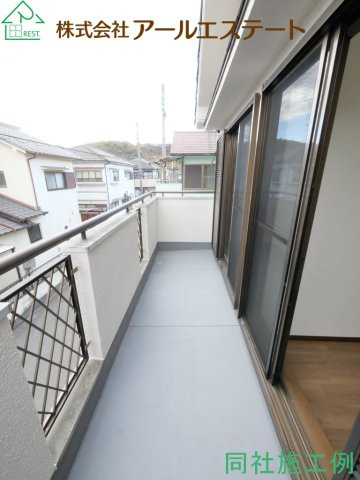 加古川市別府町新野辺　　山陽電鉄「別府駅」徒歩19分のバルコニー|同社施工事例