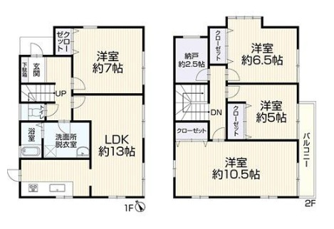 加古川市別府町新野辺　　山陽電鉄「別府駅」徒歩19分の間取り