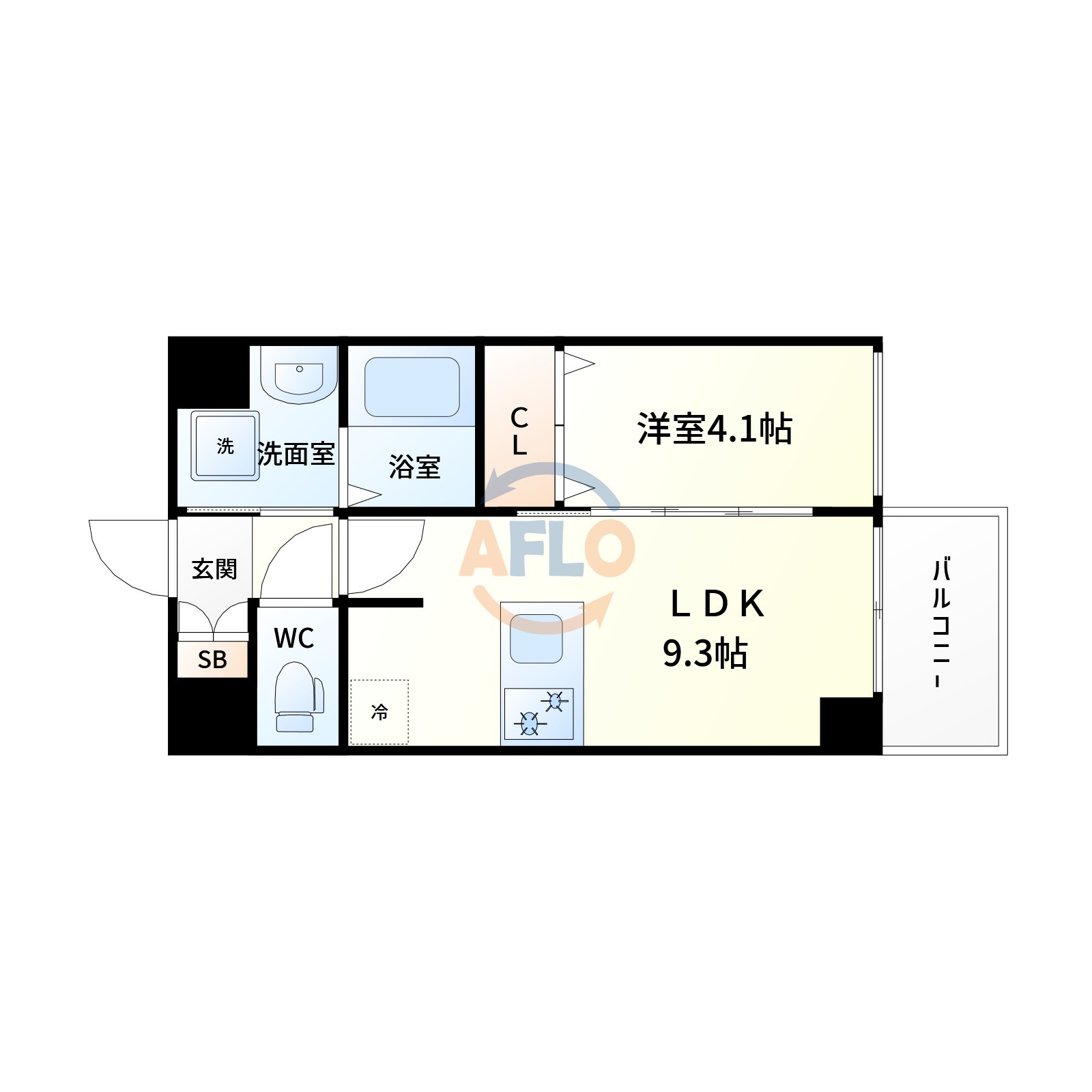 ソルテラスOSAKA塚本の間取り|間取り