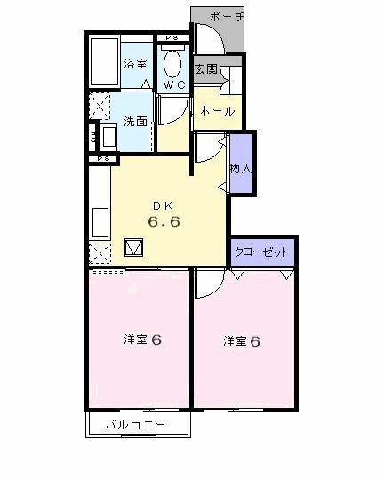 カルムメゾンの間取り