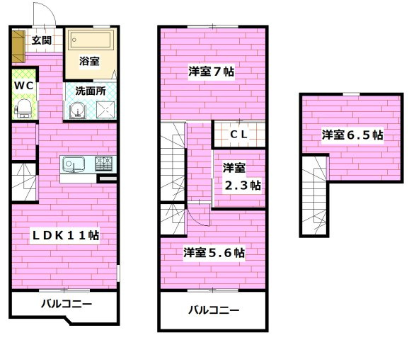 オランジェリー安芸Ⅱの間取り