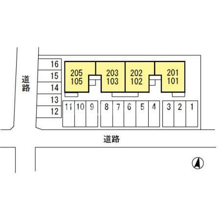 プラシードの区画図|当社、チルホームのHPもご覧ください(^^)/物件情報多数♪