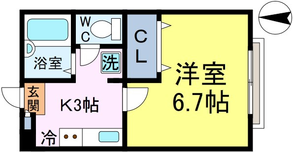 リリックコート新小岩の間取り