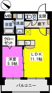【間取り】 | ウエストビレッジ大橋