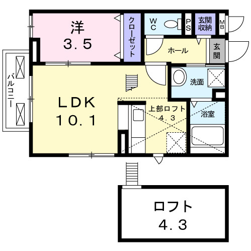 パル高槻の間取り