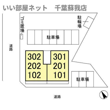 アズールの区画図