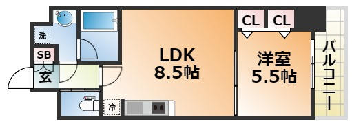 プレジオ神戸WESTの間取り