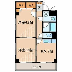 三恵中田パレスの間取り