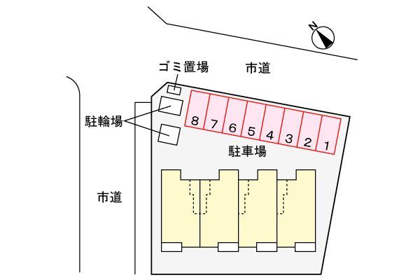 Ｃａｓａ　ＫＡＨＡＲＡの区画図