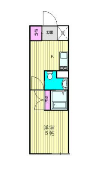 小平市学園東町１丁目のアパートの間取り