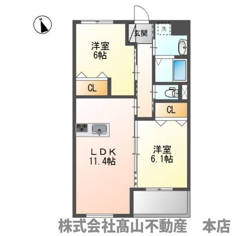 グランチェスタⅡの間取り