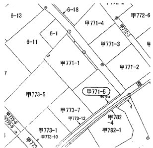 松山市紅葉町　住宅用地の地図|松山市紅葉町甲771-5　の位置です。