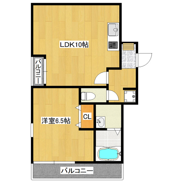 ネオヴィータ新小岩の間取り|角部屋です