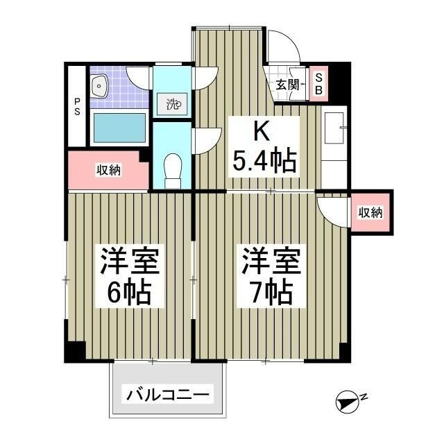 ニューパレス馬橋の間取り
