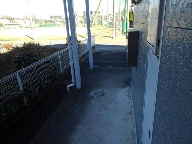落ち着いたエントランスです