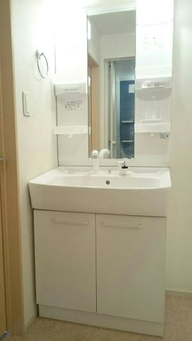 忙しい朝には欠かせない洗面所です