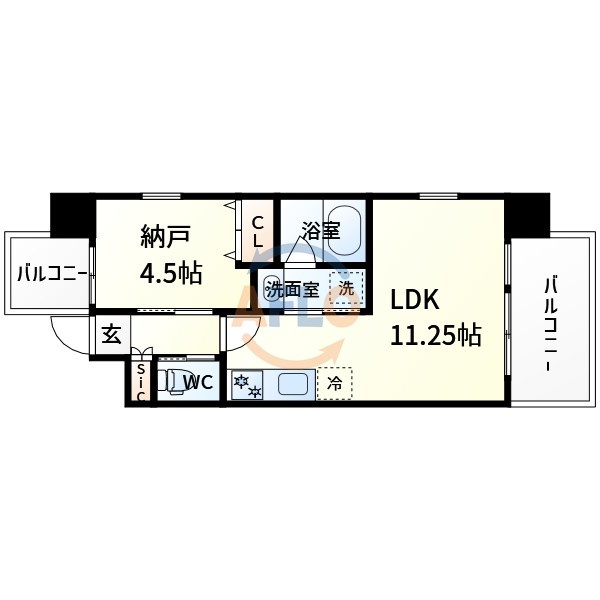 プレジオ江坂SOUTHの間取り|プレジオ江坂SOUTH　間取り