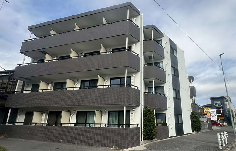 柏市あけぼの３丁目の一棟マンションの外観