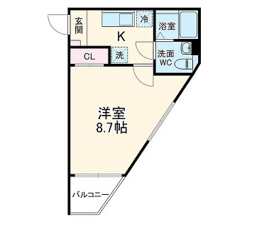 柏市あけぼの３丁目の一棟マンションの間取り