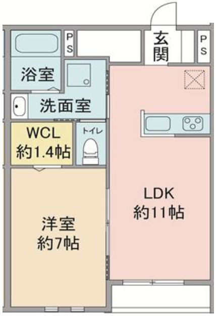 ラシーネセレッソの間取り