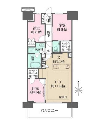 猿江恩賜公園レジデンスの間取り