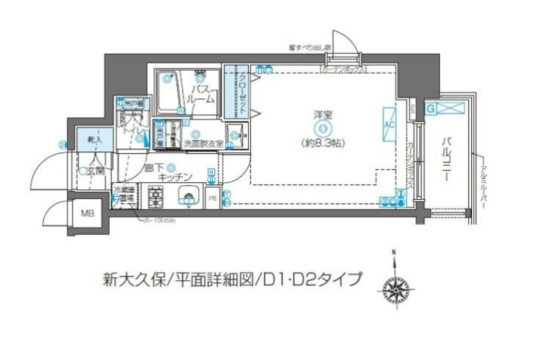 ＺＯＯＭ新大久保の間取り