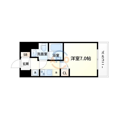 ドゥーエ江坂スリーの間取り|ドゥーエ江坂Ⅲ　間取り