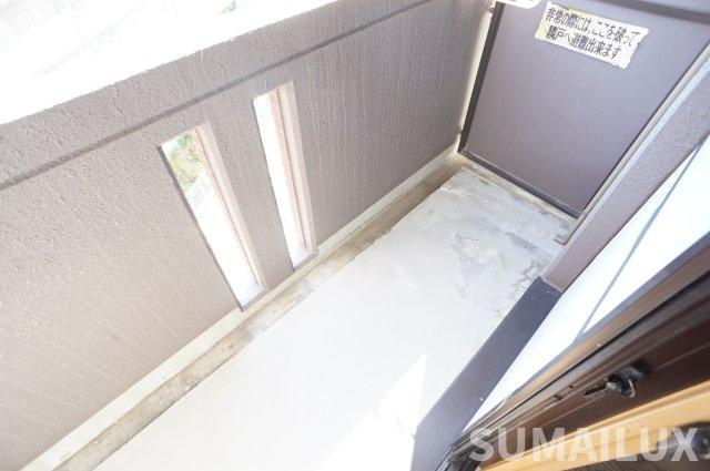 熊本市西区池田４丁目の賃貸マンションのバルコニー
