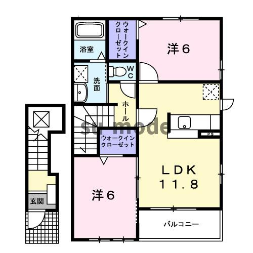 エルベラン ソラの間取り