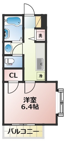 熊本市西区池田４丁目の賃貸マンションの間取り