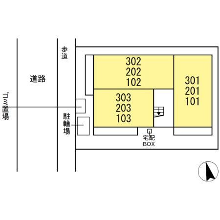 クレールの区画図