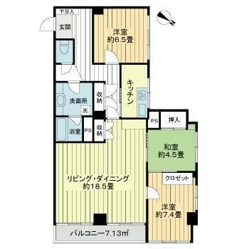 【間取り】 | ドミール五番町 | 間取り