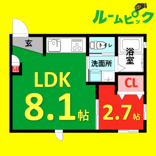 SELENITE日比野(セレナイトヒビノ) 名古屋市賃貸　仲介手数料無料の間取り