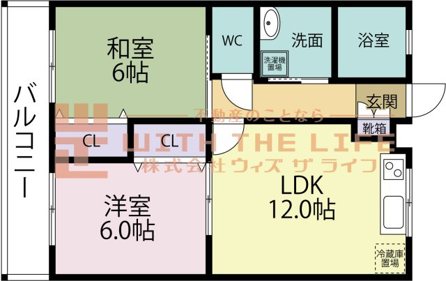 カンファート三潴 【キャッシュバック対象】の間取り