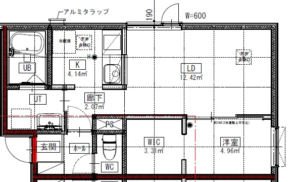 シャングリラ住吉の間取り