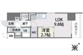 福岡市博多区博多駅南２丁目の賃貸マンションの間取り|間取り図