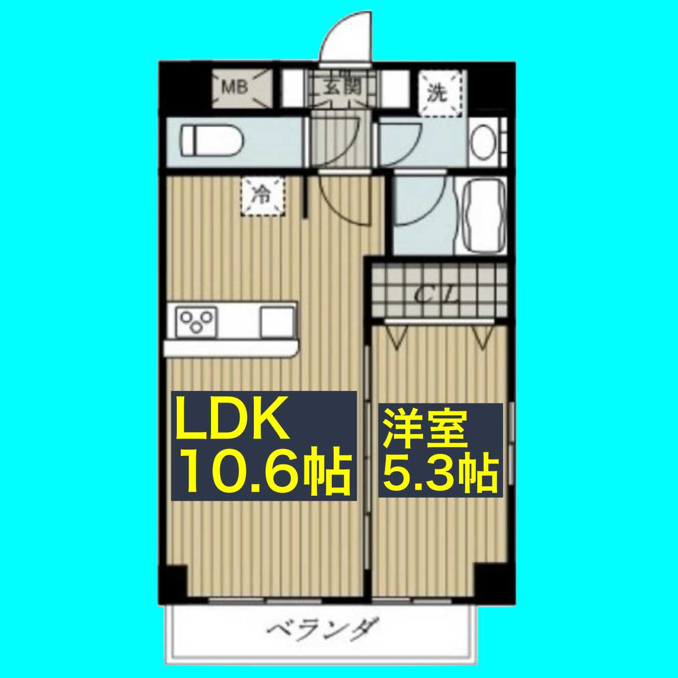 Canal Eastの間取り