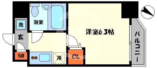 フォーリアライズ難波南ファーロの間取り|フォーリアライズ難波南ファーロ　間取り