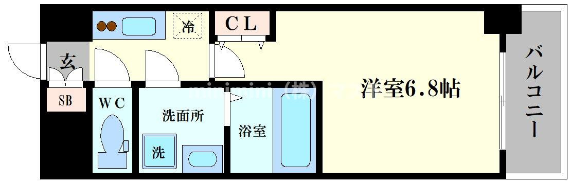 S-RESIDENCE難波大国町Unoの間取り