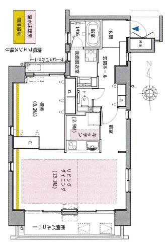 住真田山EASTの間取り