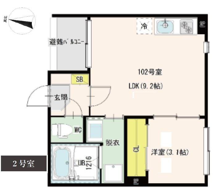 ハーモニーテラス酉島の間取り