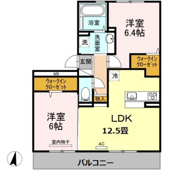 美穂の里六番館の間取り
