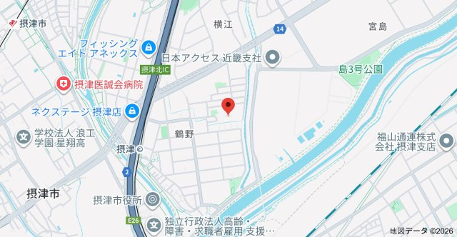 アドリーム千里丘の地図