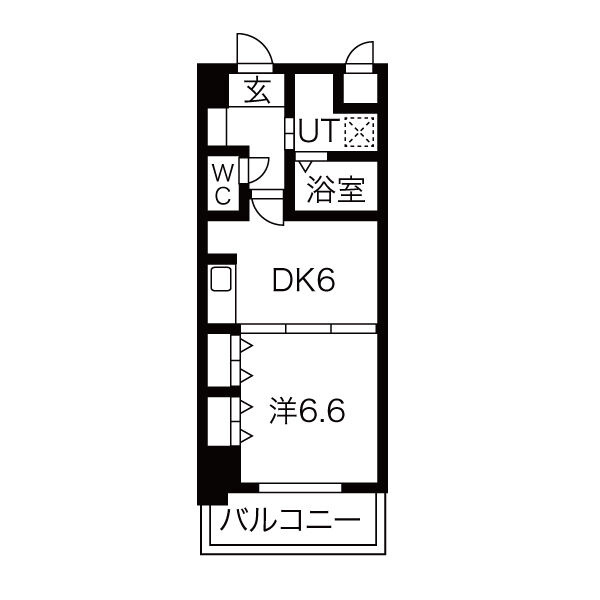 プレジール三ノ宮Ⅱの間取り