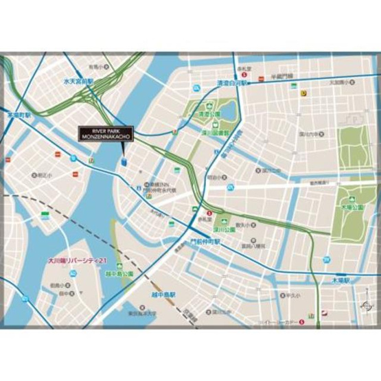 【地図】 | リバーパーク門前仲町