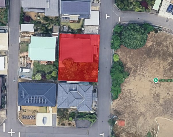 若槻団地売土地の土地図